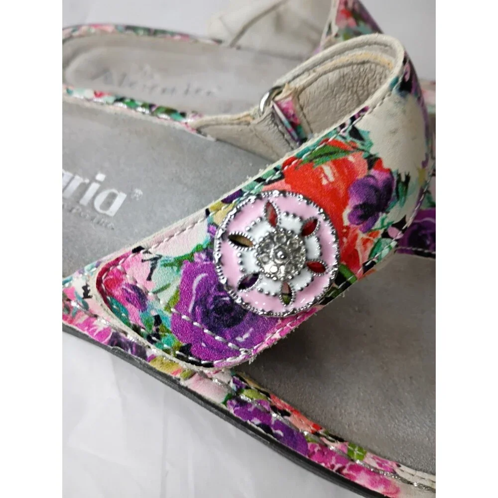 Alegria Sandals Womens Size 8-8.5 EUR 38 Carina Perennial Pink Purple Thong Shoe